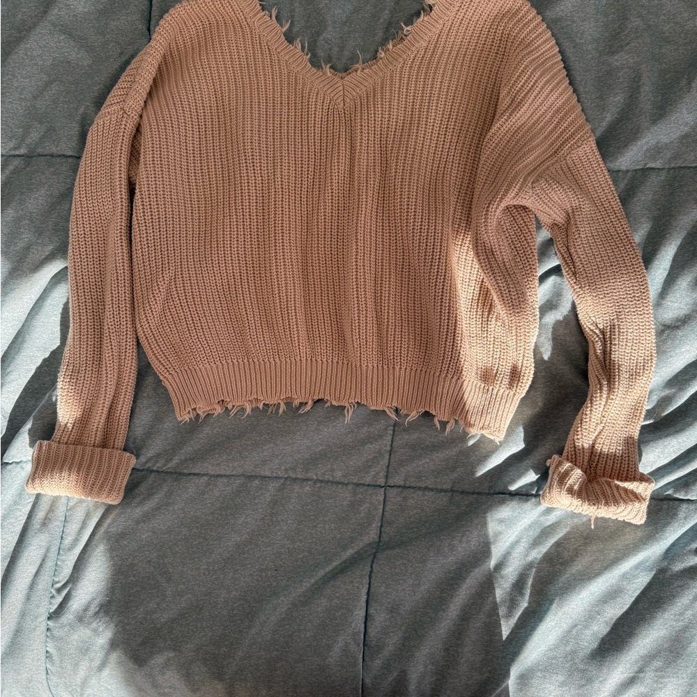 Jessica Simpson Cream Knit Sweater